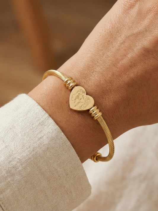 Signature Gold Heart Cuff
